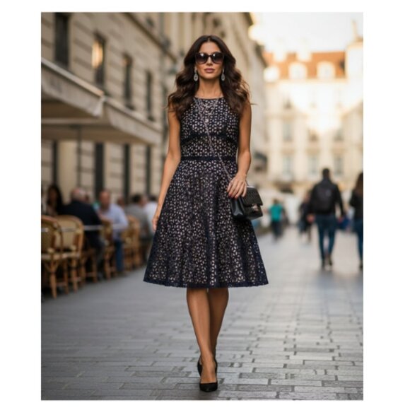 LOFT Dresses & Skirts - Ann Taylor Loft Eyelet Lined Dress 0